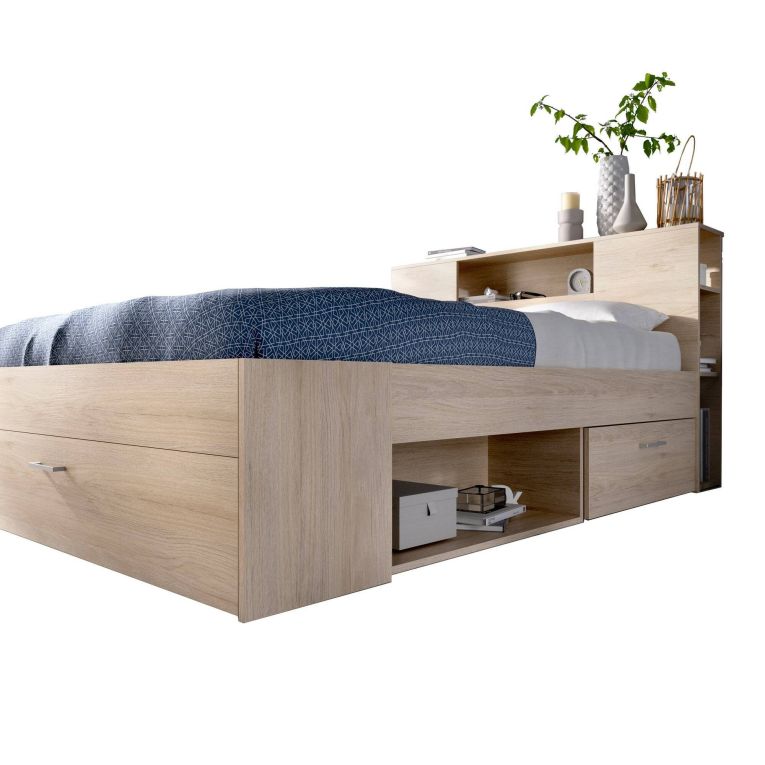 Letto francese elegante rovere 218x149cm - Conching