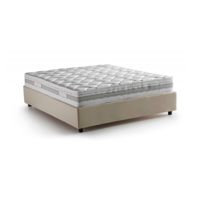 Letto francese in legno beige 155x205cm - Arto