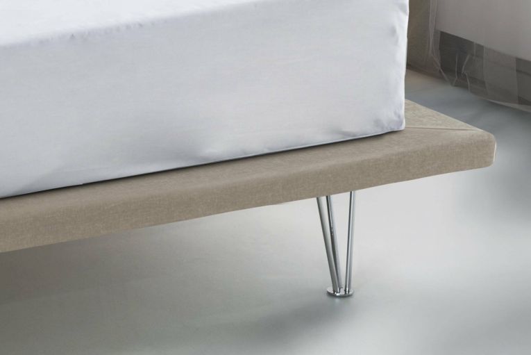 Letto matrimoniale beige 180x215cm sfoderabile - Pietersite