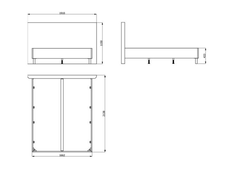 Letto Matrimoniale Beige Grigio Tortora Dimensione Materasso 160x200 cm Imbottito, Testiera Imbottita - Uboldo