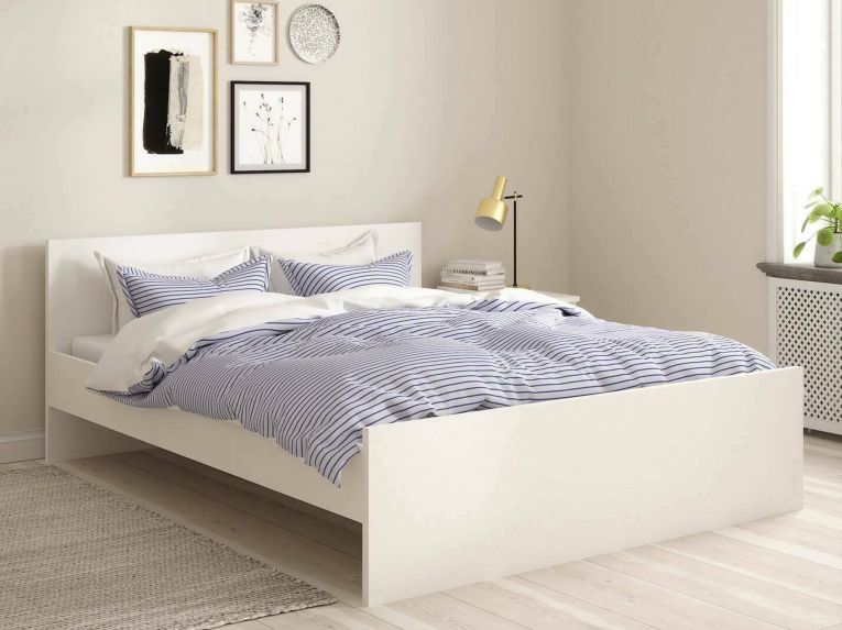 Letto matrimoniale bianco 166x206cm - Kaitak