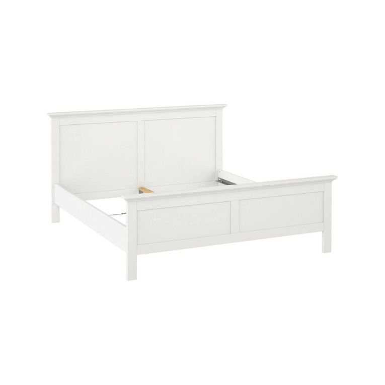 Letto matrimoniale bianco 178x210cm - Arika