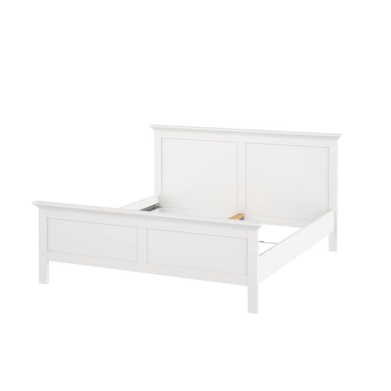 Letto matrimoniale bianco 178x210cm - Arika