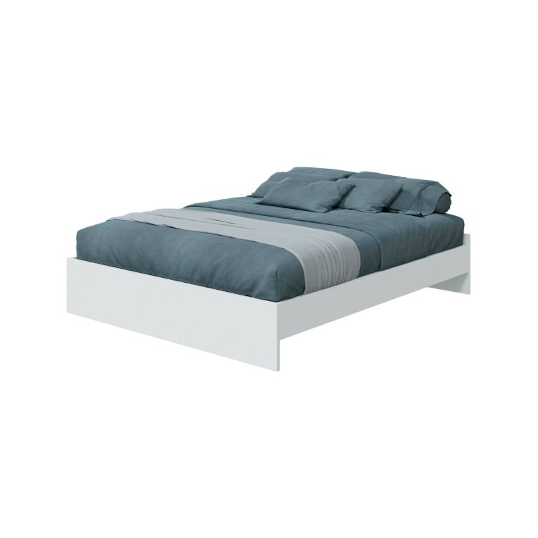Letto matrimoniale bianco 196x166cm - Adia