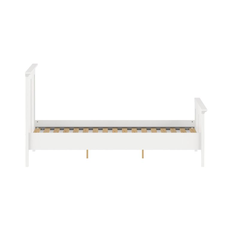 Letto matrimoniale bianco 199x210cm rete inclusa - Abies