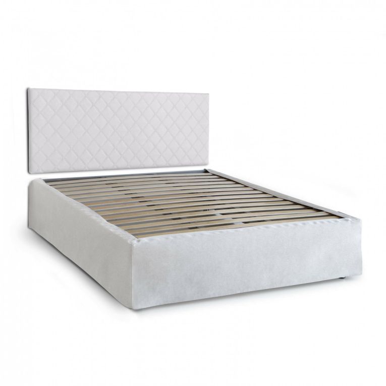 Letto matrimoniale bianco 5x170cm con materasso - Delinda