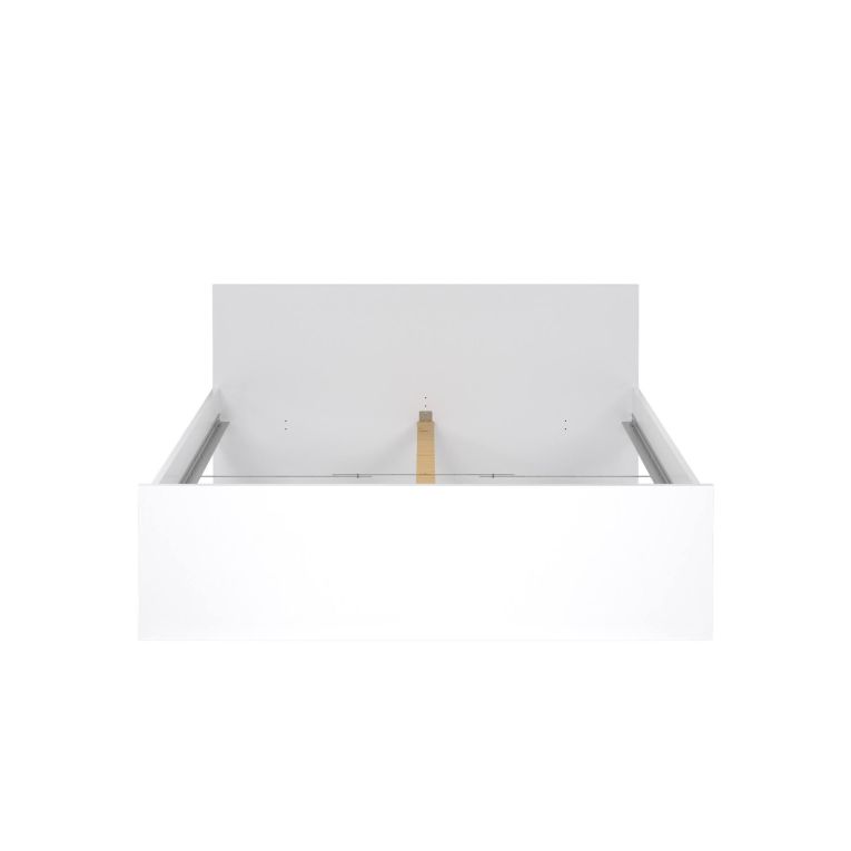 Letto matrimoniale bianco lucido 166x206cm vano a giorno - Nilofar
