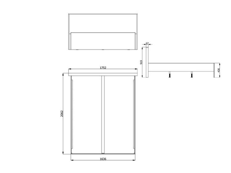 Letto Matrimoniale Bianco Opaco Testiera Dettaglio Geometrico Imbottito, Dimensione Materasso 160x200 cm - Gamalero