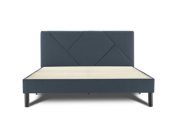 Letto matrimoniale blu 169x204cm imbottito - Morpheus