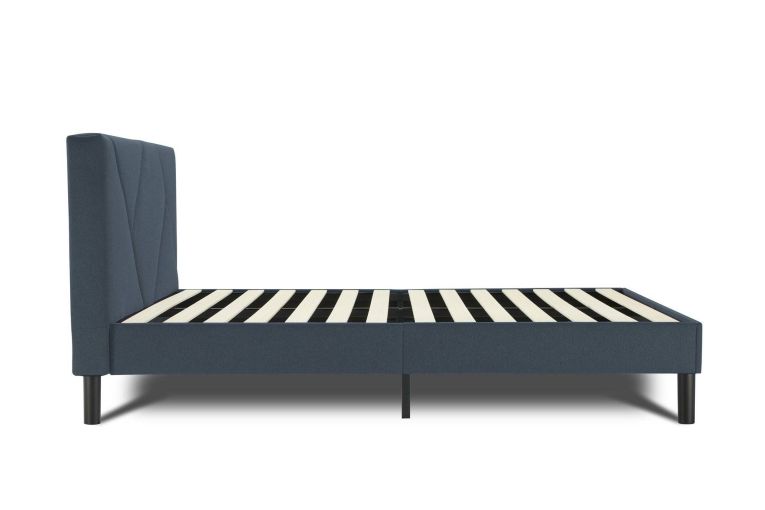 Letto matrimoniale blu 169x204cm imbottito - Morpheus