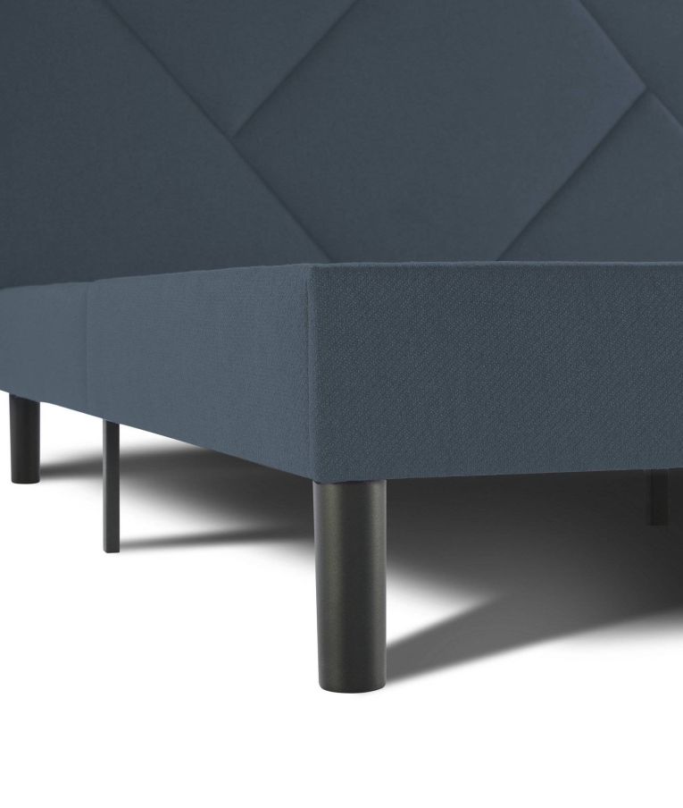Letto matrimoniale blu 169x204cm imbottito - Morpheus