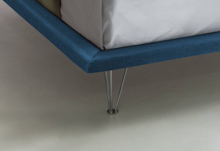 Letto matrimoniale blu 180x215cm sfoderabile - Pietersite