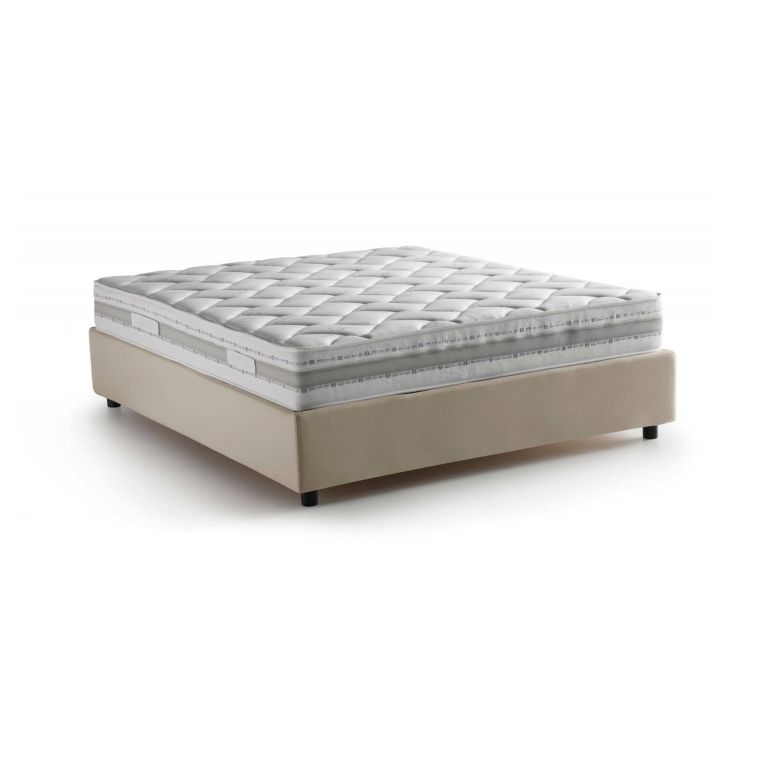 Letto matrimoniale contenitore beige 175x205cm design - Apel