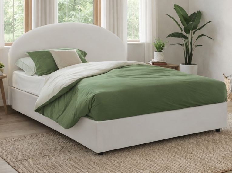 Letto matrimoniale contenitore bianco 175x205cm classico - Adelfia