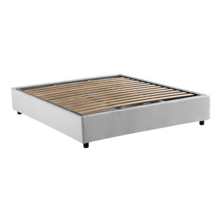 Letto matrimoniale contenitore bianco 175x205cm con materasso - Apel
