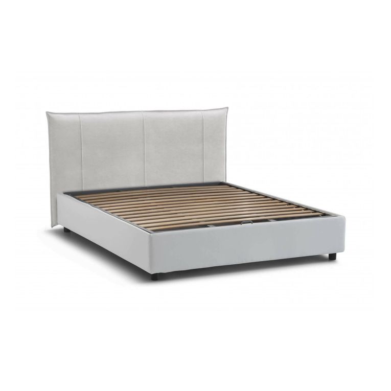 Letto matrimoniale contenitore bianco 175x215cm robusto - Ambassador