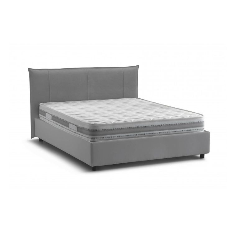 Letto matrimoniale contenitore grigio 175x205cm accogliente - Almond