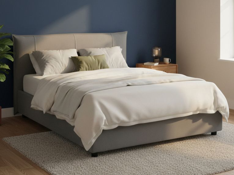 Letto matrimoniale contenitore grigio 175x205cm accogliente - Almond