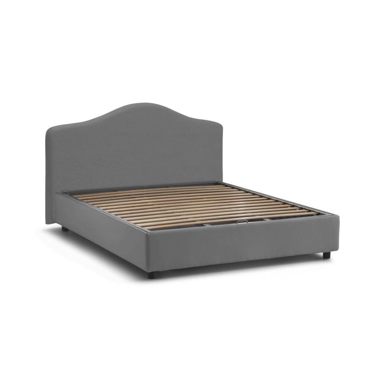 Letto matrimoniale contenitore grigio 175x215cm classico - Alborella