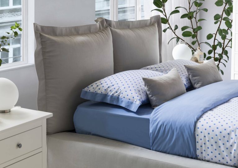 Letto matrimoniale contenitore grigio 180x220cm classico - Adi
