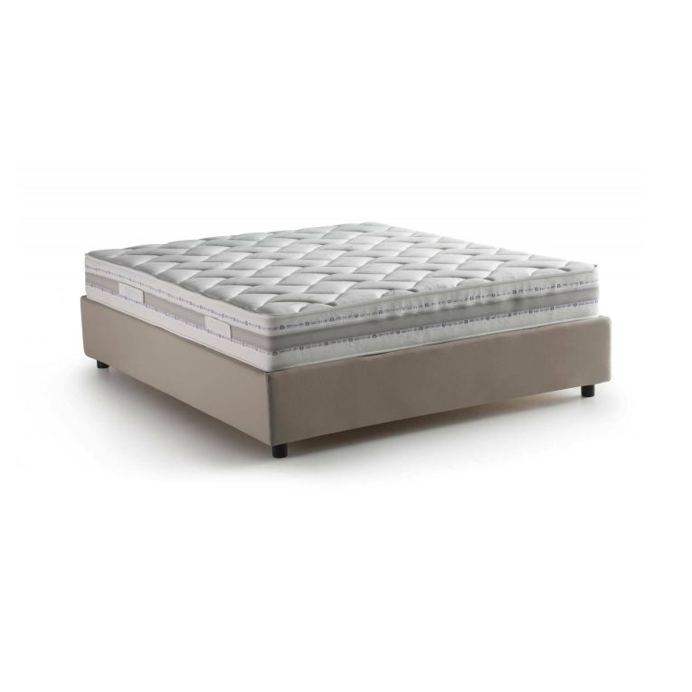 Letto matrimoniale contenitore tortora 175x205cm minimal - Apel