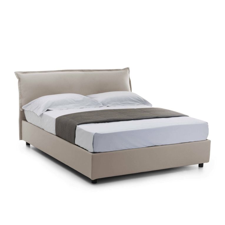 Letto matrimoniale contenitore tortora 175x205cm moderno - Andyymion