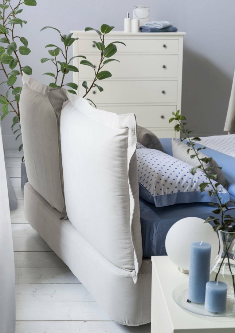 Letto matrimoniale Cornelia, Letto contenitore con rivestimento in tessuto, 100% Made in Italy, Apertura frontale, adatto per materasso 160x190 cm, Beige