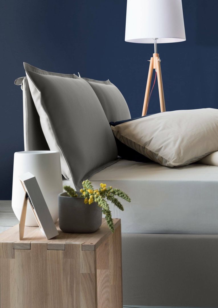 Letto matrimoniale Deborah, Letto contenitore con rivestimento in tessuto, 100% Made in Italy, Apertura frontale, adatto per materasso Cm 160x190, Grigio