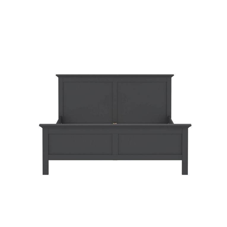 Letto matrimoniale grigio 178x210cm - Arika