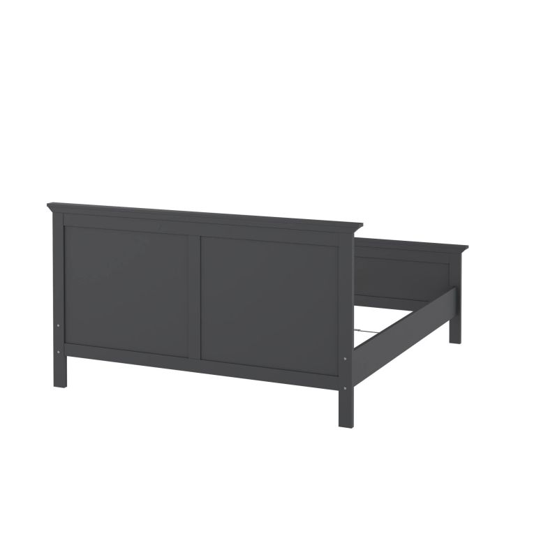 Letto matrimoniale grigio 199x210cm - Fusi
