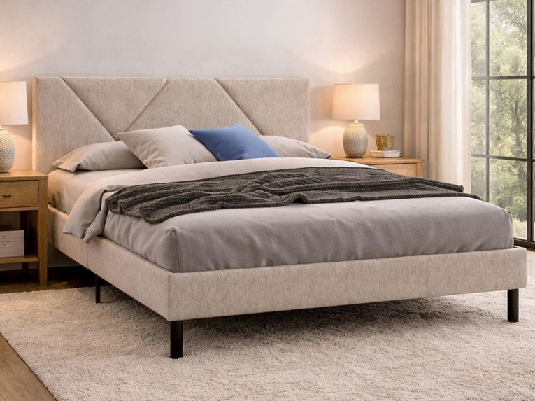 Letto matrimoniale Hypnos, 160x200 cm, Beige