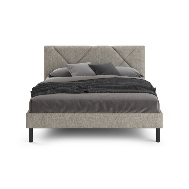 Letto matrimoniale Hypnos, 160x200 cm, Tortora