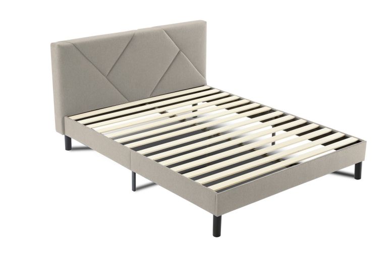 Letto matrimoniale Hypnos, 160x200 cm, Tortora