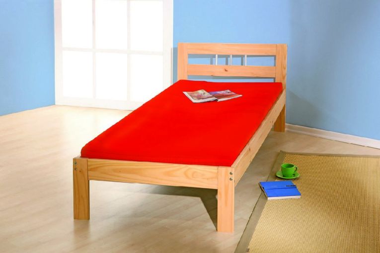 Letto matrimoniale Jena, Sommier per camera da letto, Giroletto per stanza, Struttura porta materasso, 195x145 h72 cm, Quercia