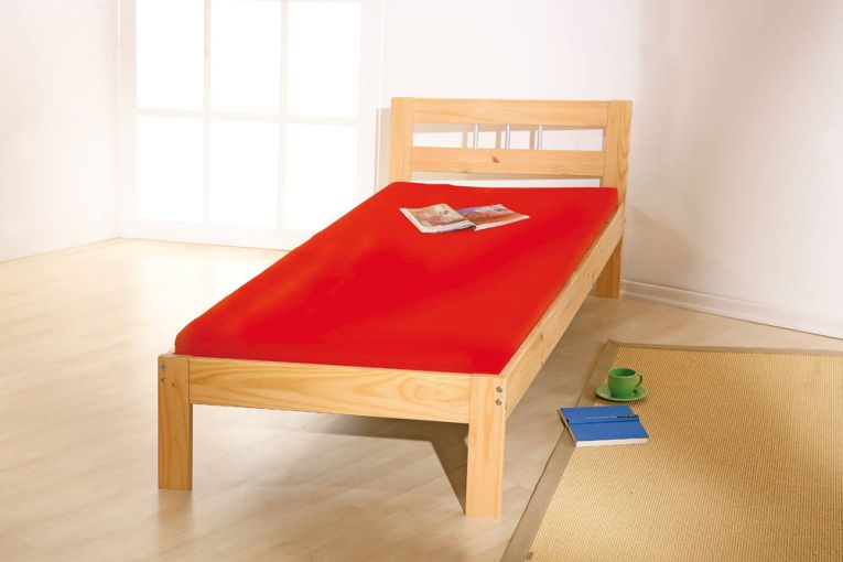 Letto matrimoniale Jena, Sommier per camera da letto, Giroletto per stanza, Struttura porta materasso, 195x145 h72 cm, Quercia