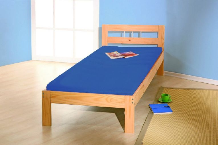 Letto matrimoniale Jena, Sommier per camera da letto, Giroletto per stanza, Struttura porta materasso, 195x145 h72 cm, Quercia