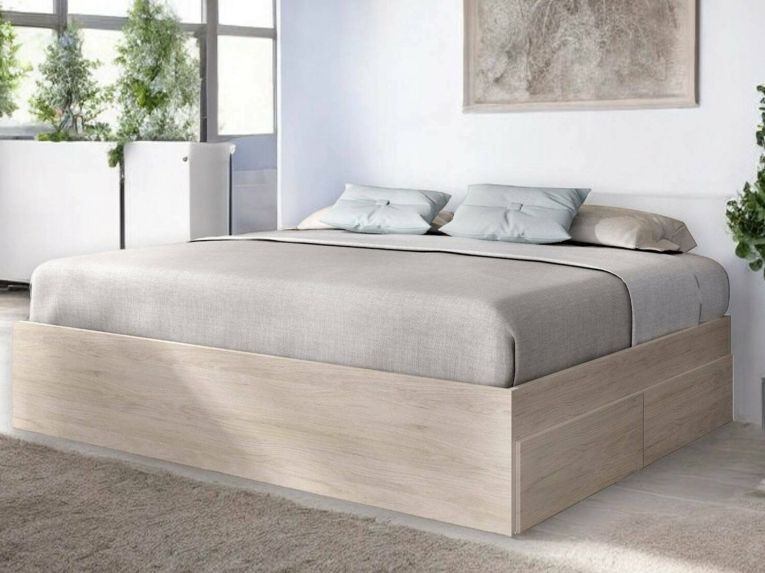 Letto matrimoniale moderno rovere 205x169cm - Ferdie