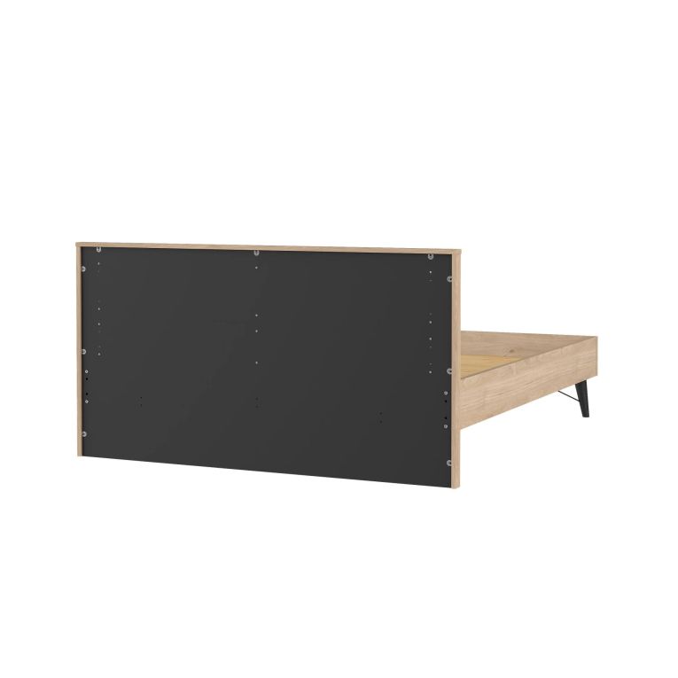 Letto matrimoniale Roberte, Sommier per camera da letto, Giroletto per stanza, Struttura porta materasso, 207x173 h91 cm, Rovere