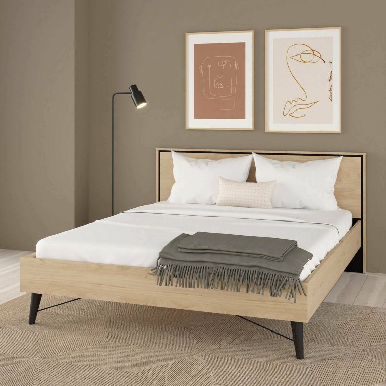 Letto matrimoniale rovere 172x206cm classico - Marche