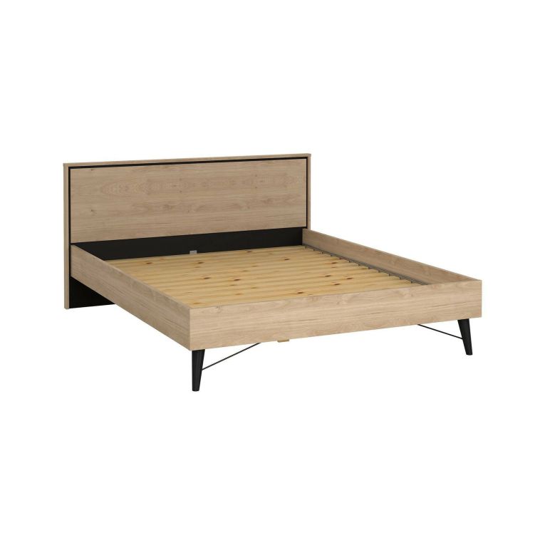 Letto matrimoniale rovere 172x206cm struttura in legno - Kintamo