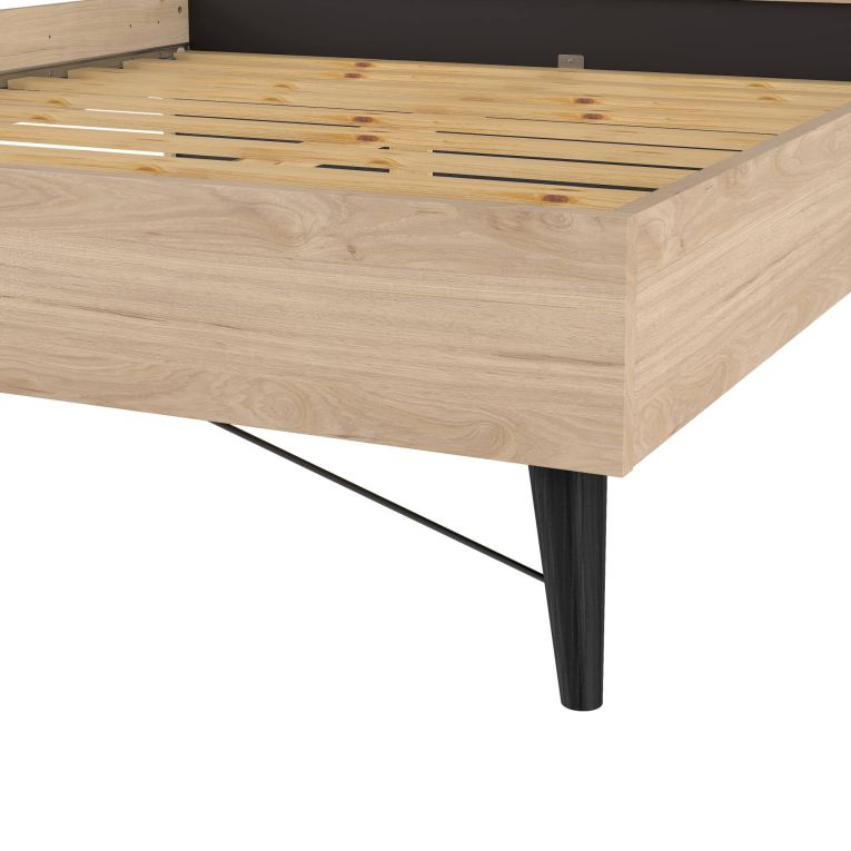 Letto matrimoniale rovere 172x206cm struttura in legno - Kintamo