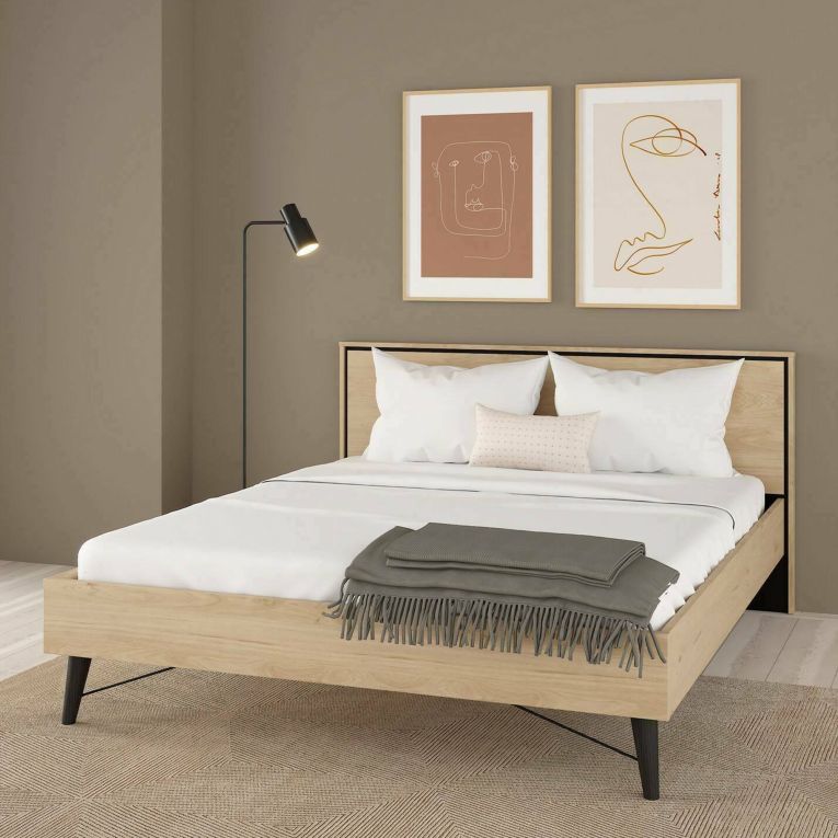 Letto matrimoniale rovere 192x206cm - Ghebbo