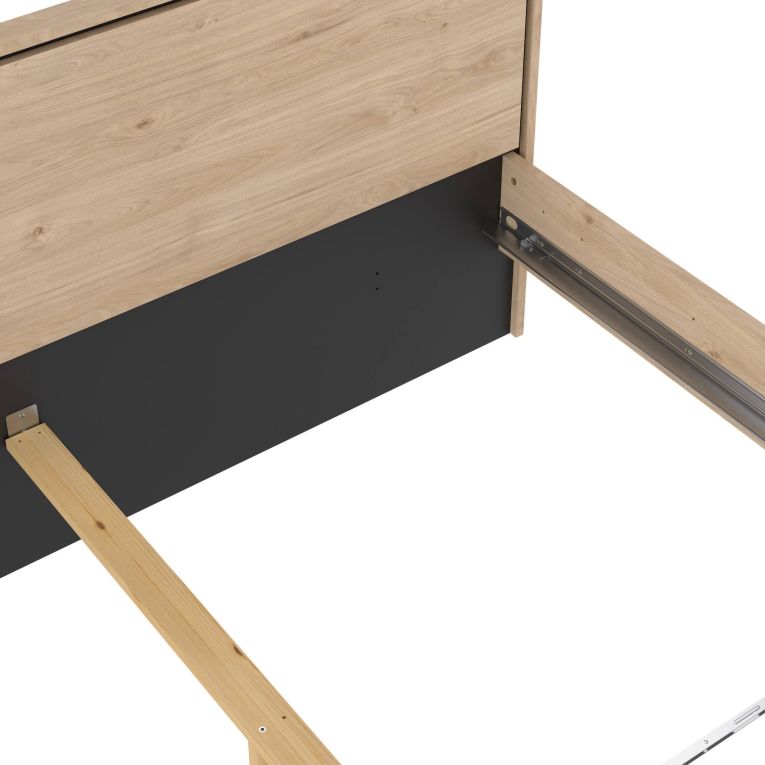 Letto matrimoniale rovere 192x206cm - Ghebbo