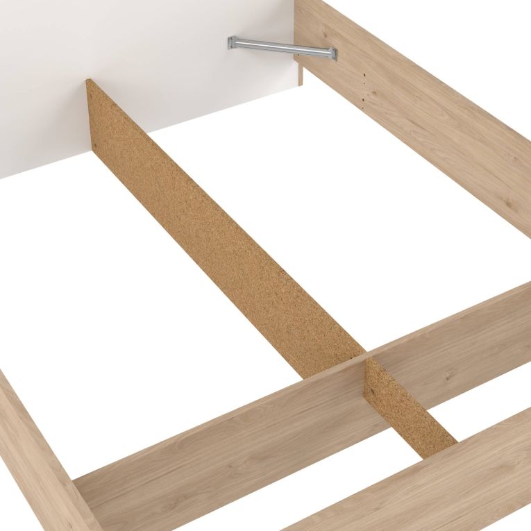 Letto matrimoniale rovere e bianco 169x216cm - Rose