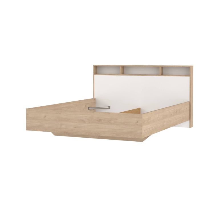 Letto matrimoniale rovere e bianco 169x216cm - Rose