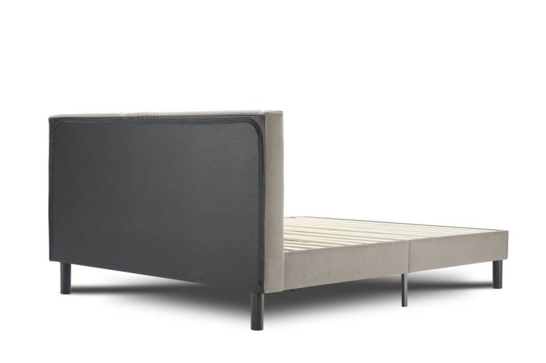 Letto matrimoniale tortora 169x204cm imbottito - Morpheus