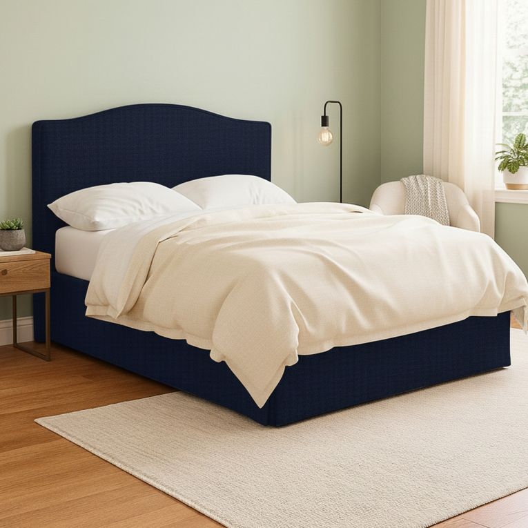 Letto Matrimoniale Viola Scuro Sfoderabile Contenitore, Dimensione Materasso 160x190 cm - Turania
