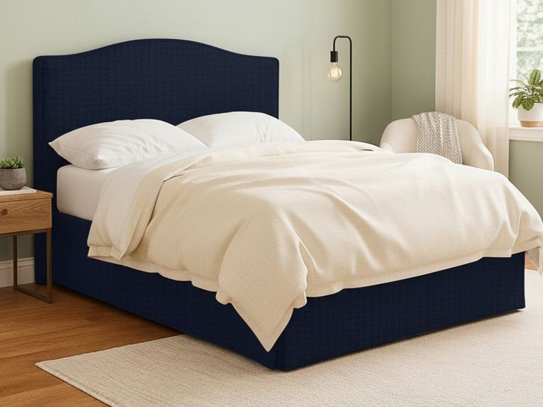 Letto Matrimoniale Viola Scuro Sfoderabile Contenitore, Dimensione Materasso 160x190 cm - Turania
