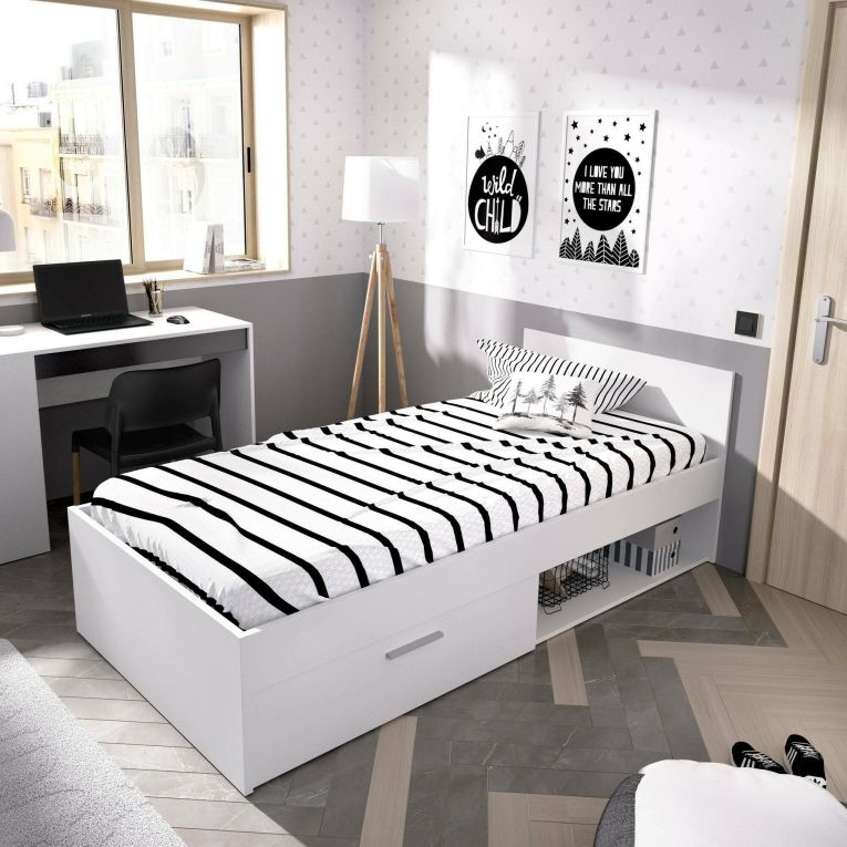 Letto per bambini 196x97cm bianco - Aromatic