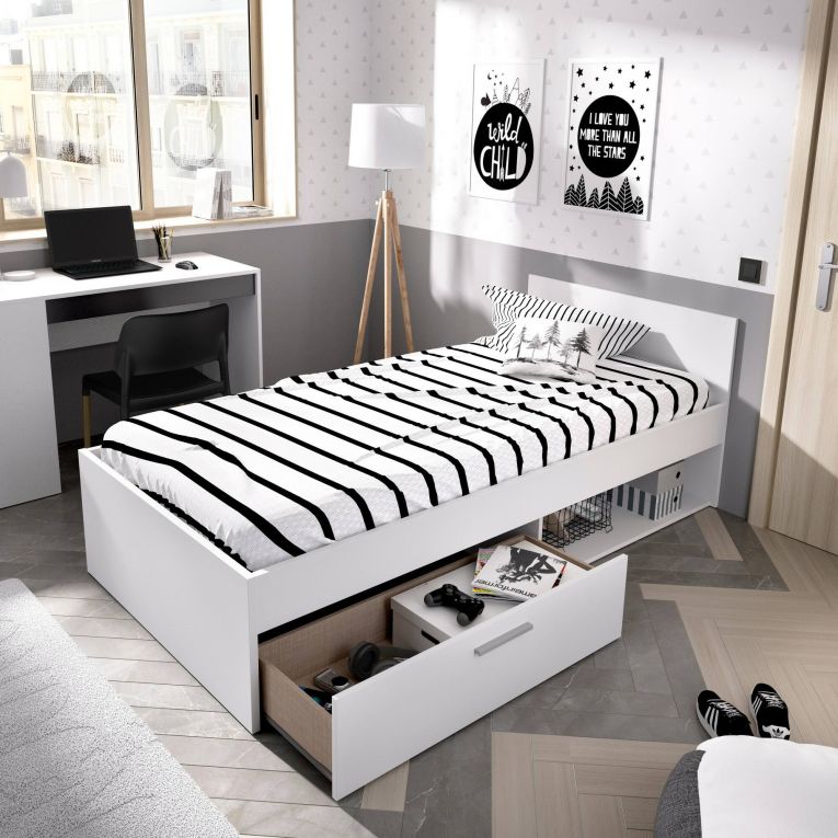 Letto per bambini 196x97cm bianco - Aromatic